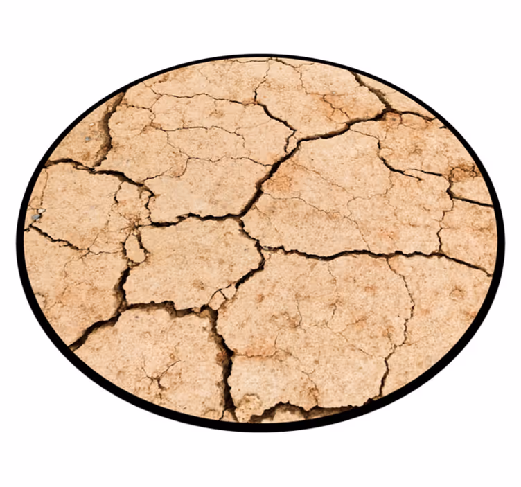 Tapete vinílico outras texturas padrão de terra rachada - TenStickers