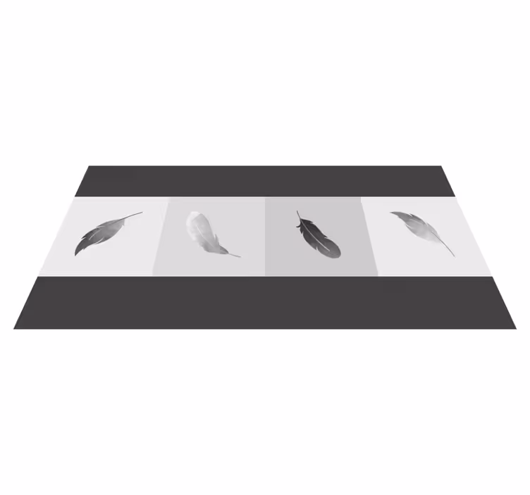 Tapete vinílico de animais minimalismo de penas - TenStickers