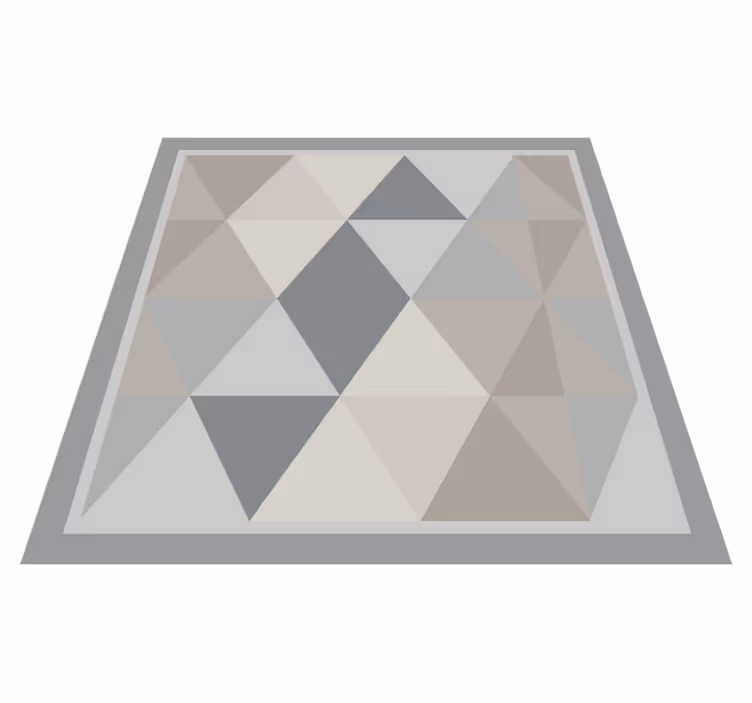Tapete de vinil nórdico de triângulos pantone cinza - TenStickers