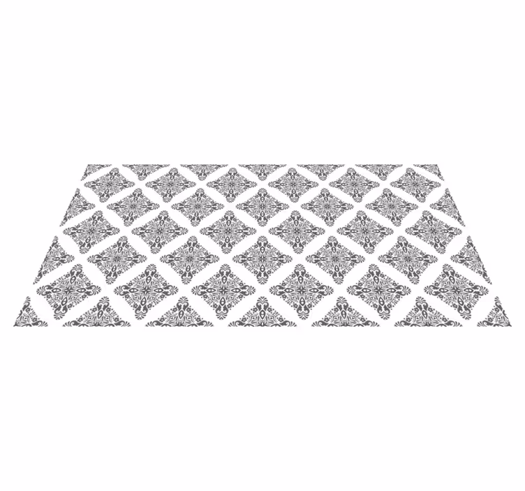 Tapete vinílico mosaico motivo de diamante sofisticado - TenStickers