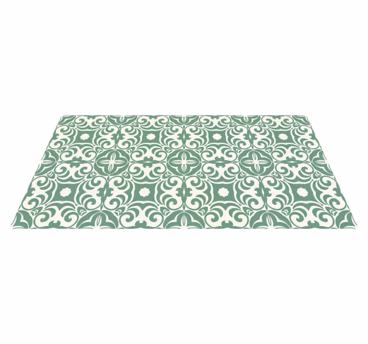 Tapete vinílico para gabinete Efeito de mosaico esmeralda - TenStickers