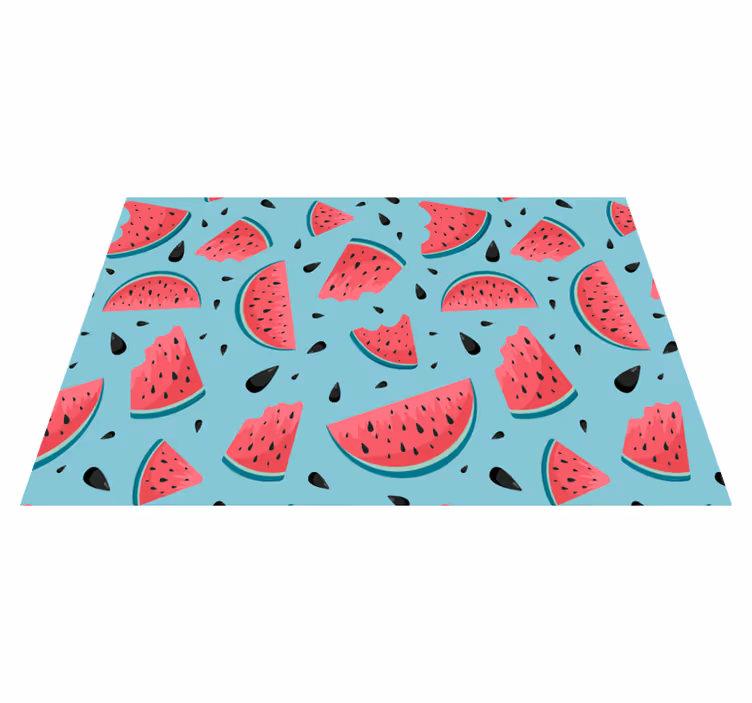 Tapete vinílico cozinha motivo de fatia de melancia - TenStickers