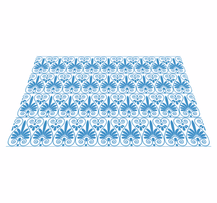 Tapete de vinil estilo grego com efeito de azulejo - TenStickers