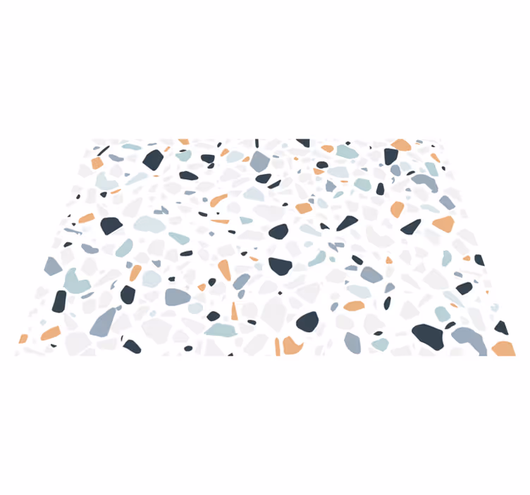 Tapete de vinil mosaico de pedras brancas e pretas - TenStickers