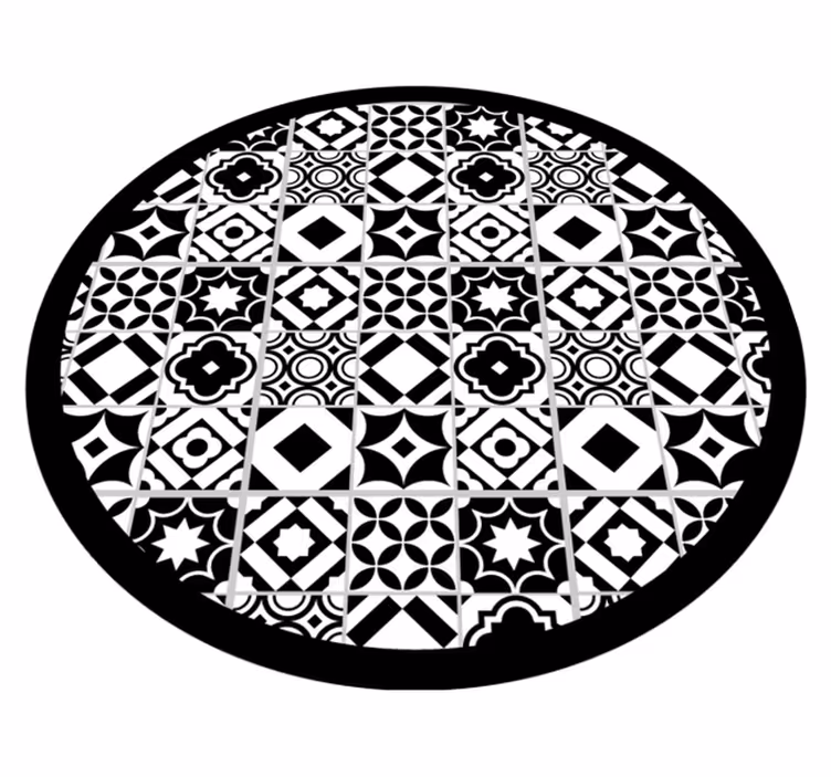 Tapete vinílico mosaico motivo monocromático - TenStickers