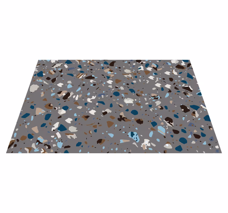 Tapete de vinil mármore seixo de terrazzo misturado - TenStickers