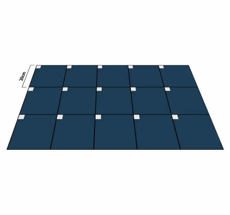 Tapete vinílico azulejos textura azul profunda - TenStickers