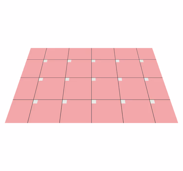 Tapete vinílico sala de estar quadrados rosa - TenStickers