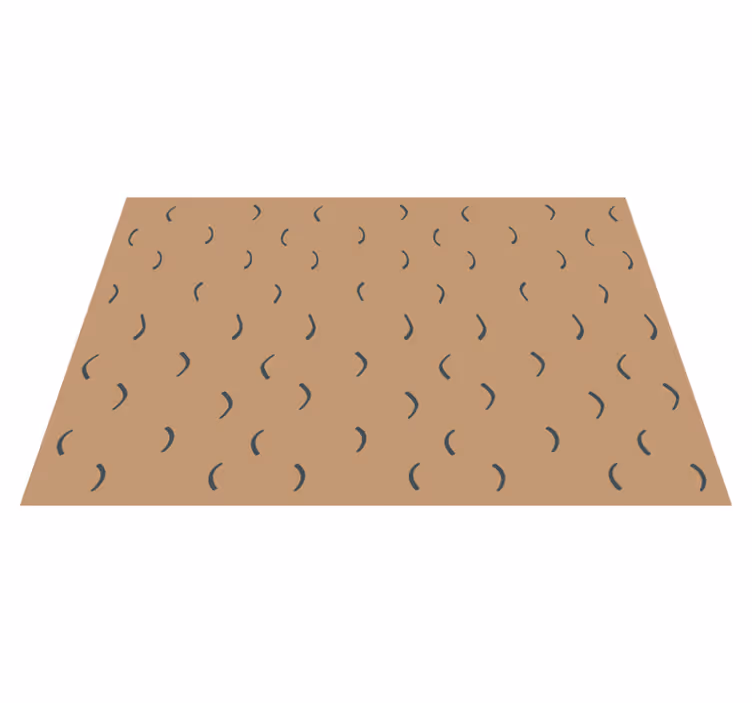Tapete vinílico minimalista padrão marrom curvo - TenStickers