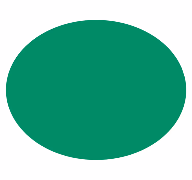 Tapete vinílico redondo verde vibrante - TenStickers