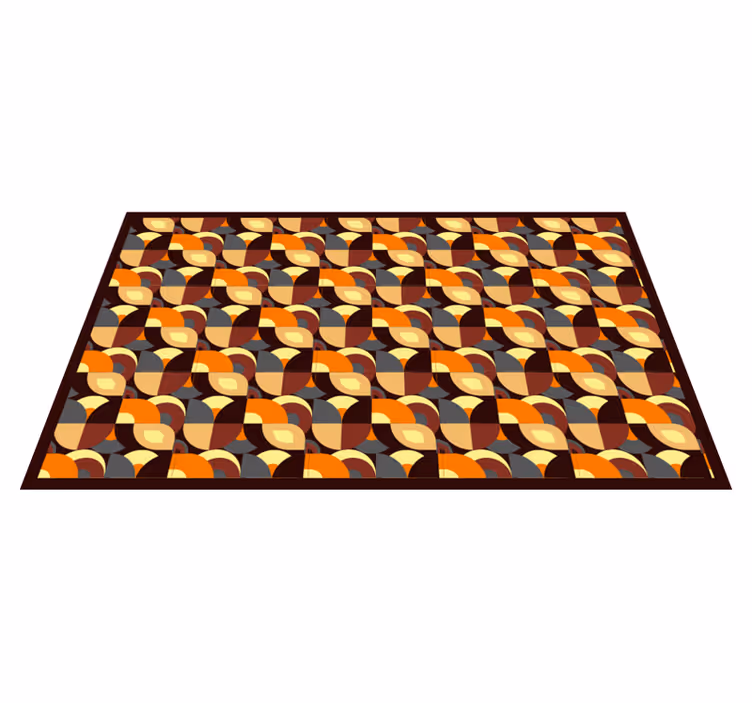 Tapete vinílico sala de estar formas curvas coloridas - TenStickers