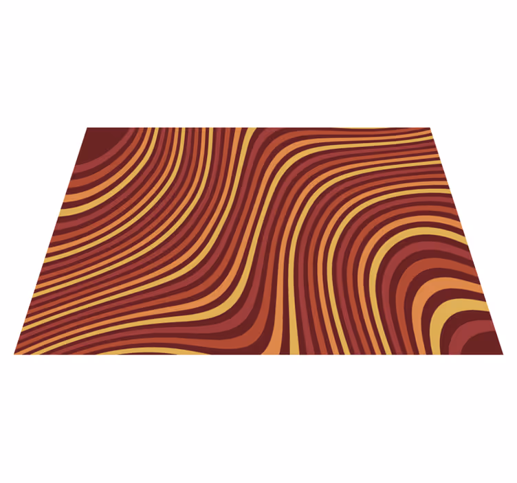 Tapete vintage ondas pop arco-íris dos anos 70 - TenStickers