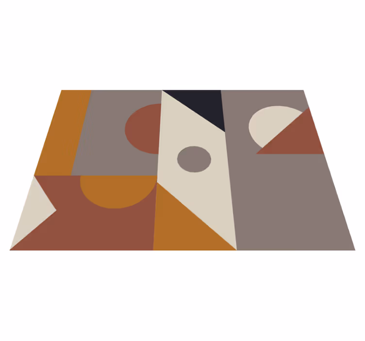 Tapete vinílico moderno formas geométricas abstratas - TenStickers