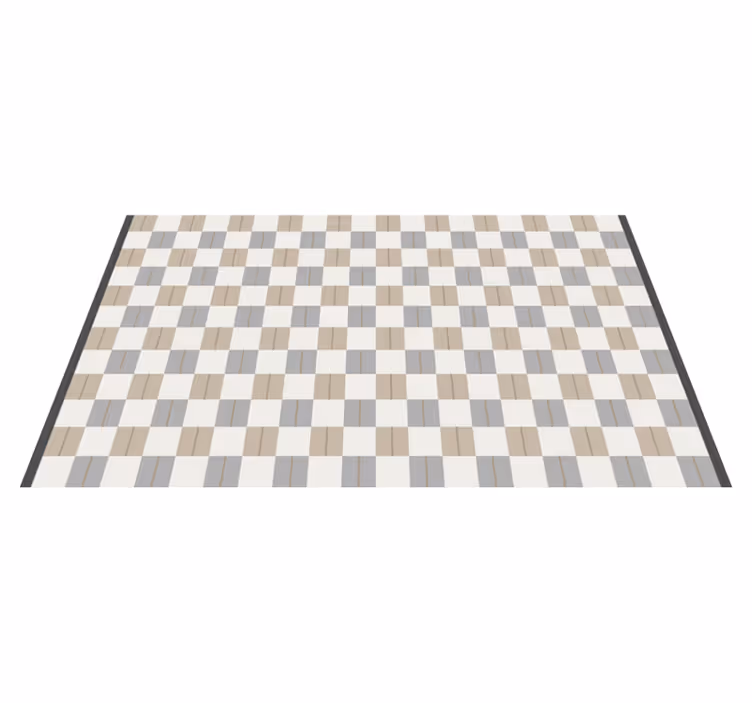 Tapete vinílico geométricas estampa xadrez - TenStickers