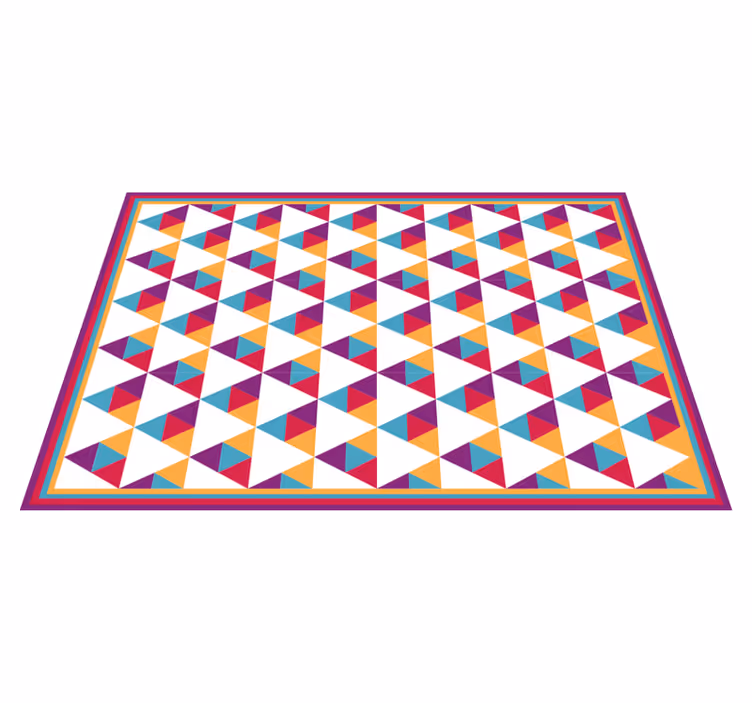 Tapete vinílico geométricas motivo triangular vibrante - TenStickers