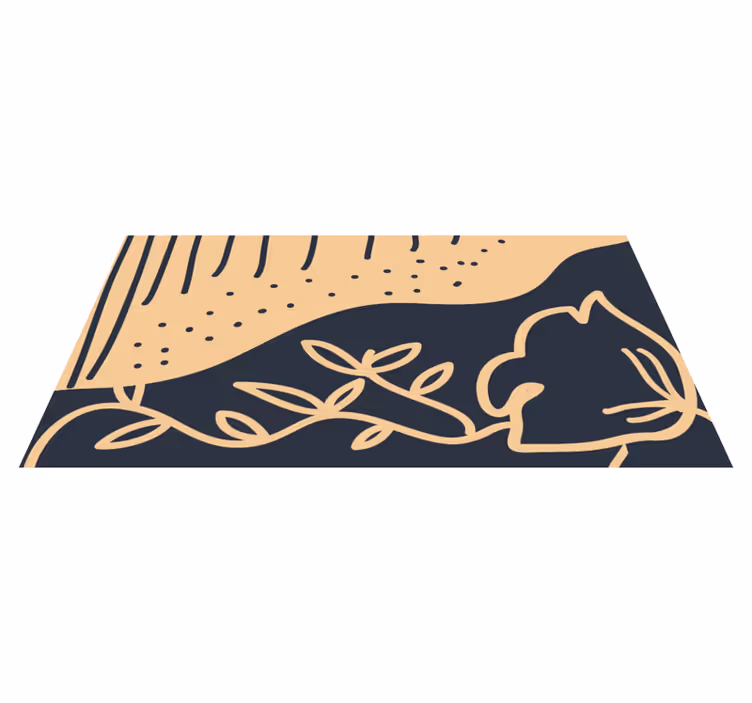 Tapete vinílico natureza com motivo folhagem bege - TenStickers