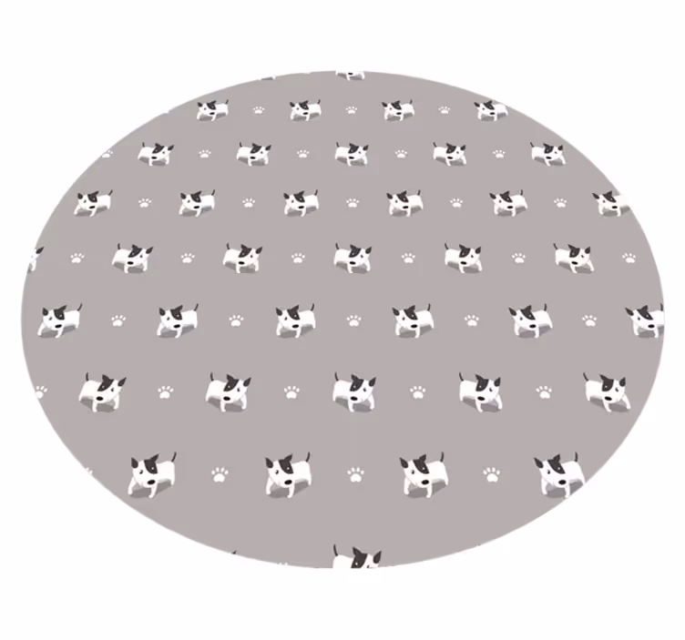 Tapete vinílico de animais padrão de cachorrinho fofo - TenStickers
