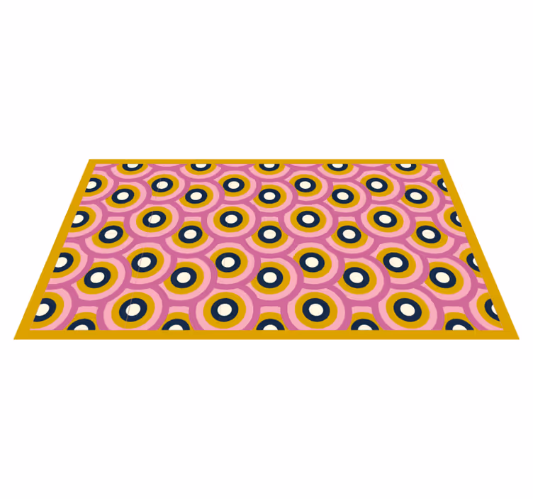 Tapete vinílico geométricas fusão circular de cores - TenStickers
