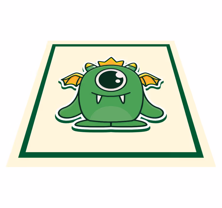Tapete de vinil étnico troll monstro fofo - TenStickers