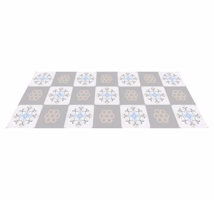 Tapete vinílico azulejos com textura sofisticada - TenStickers