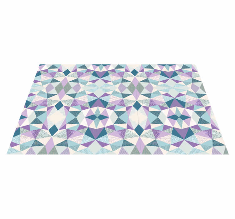 Tapete vinílico geométricas geometria colorida - TenStickers