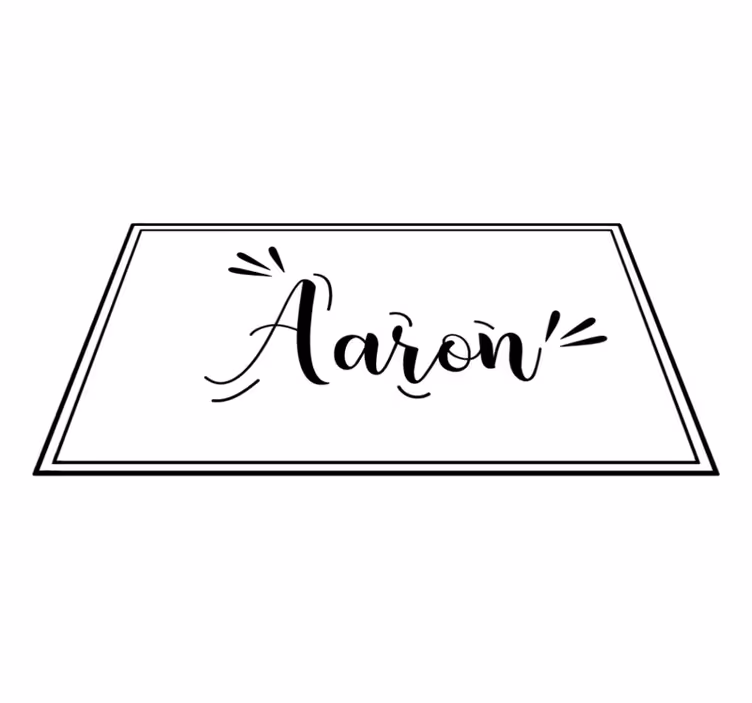 Tapete vinílico quarto nome personalizado minimalista - TenStickers