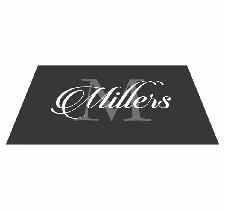 Tapete vinílico quarto elegante personalizado e inicial - TenStickers