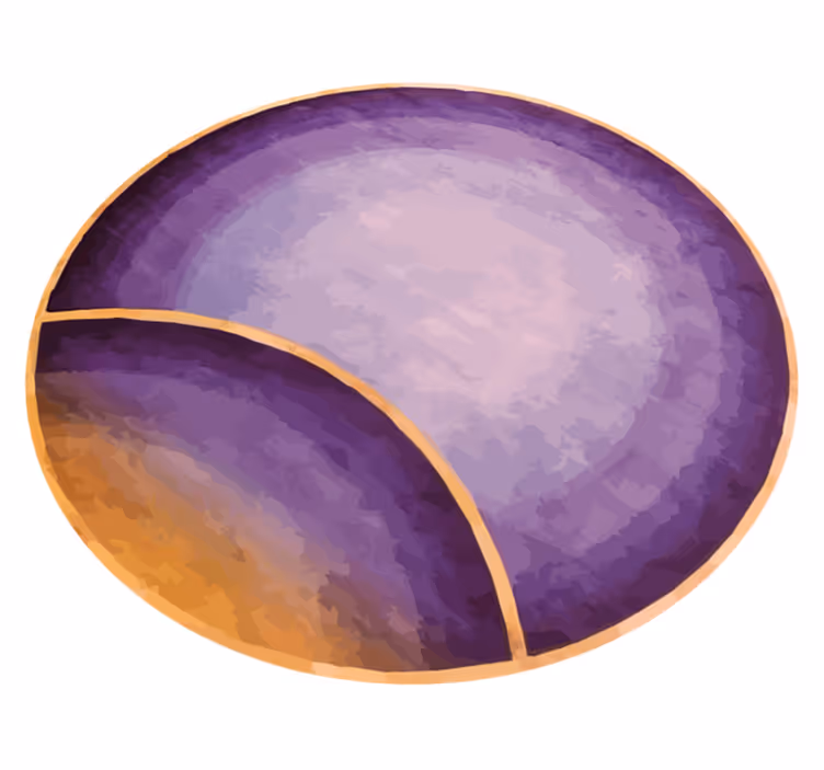 Tapete vinílico roxo orbes de gradiente - TenStickers