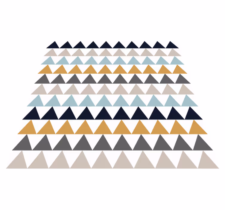 Tapete vinílico geométricas efeitos de padrão triangular - TenStickers