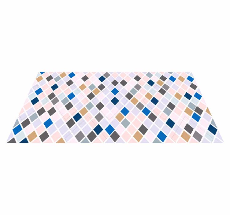 Tapete vinílico azulejos padrão de diamante - TenStickers