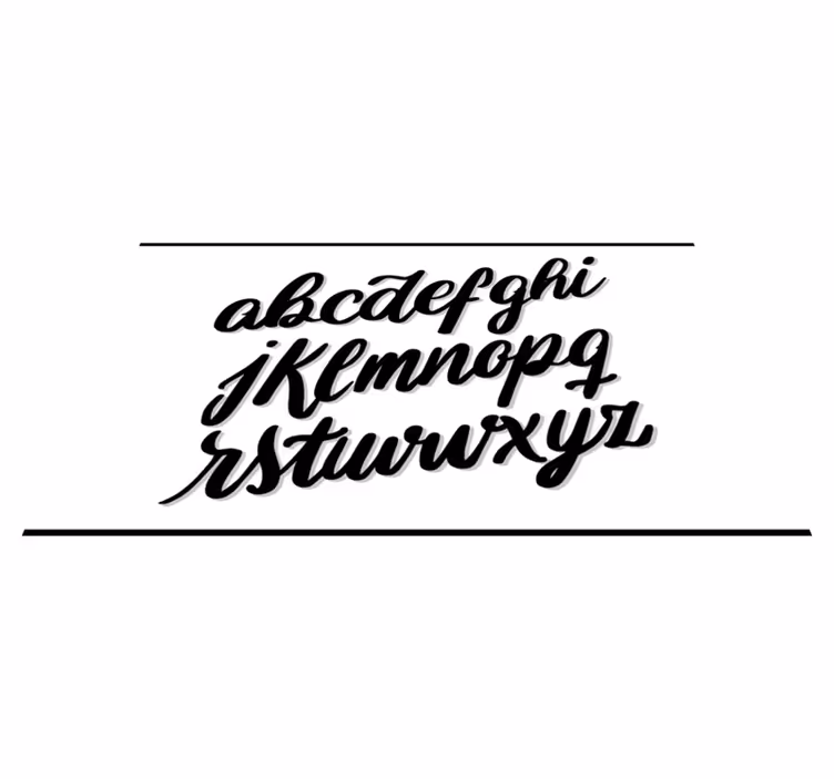 Tapete de vinil personalizado com letras do alfabeto - TenStickers