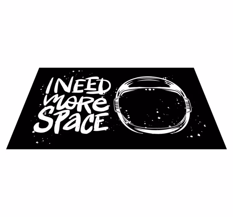 Tapete vinílico frases e textos eu preciso de espaço - TenStickers