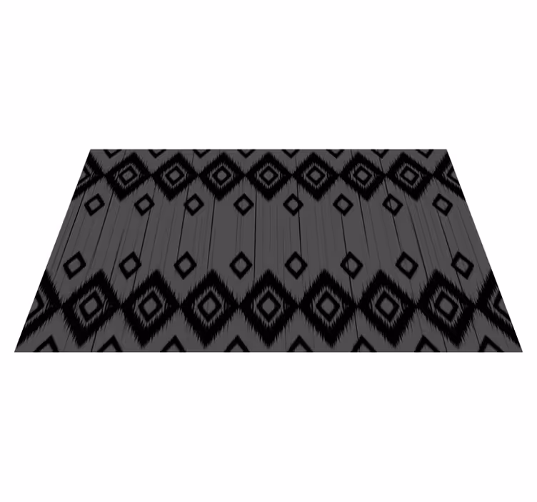 tapete em vinil retangular com mosaico cinza e preto - TenStickers