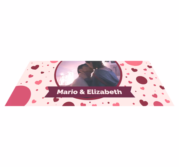 Tapete vinílico quarto foto de amor personalizada - TenStickers