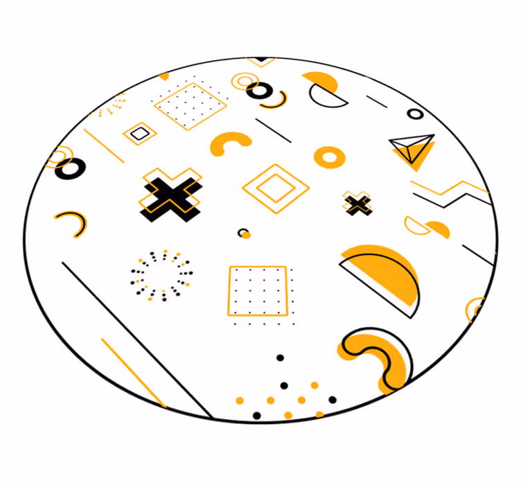 Tapete vinílico geométricas formas matemáticas modernas - TenStickers