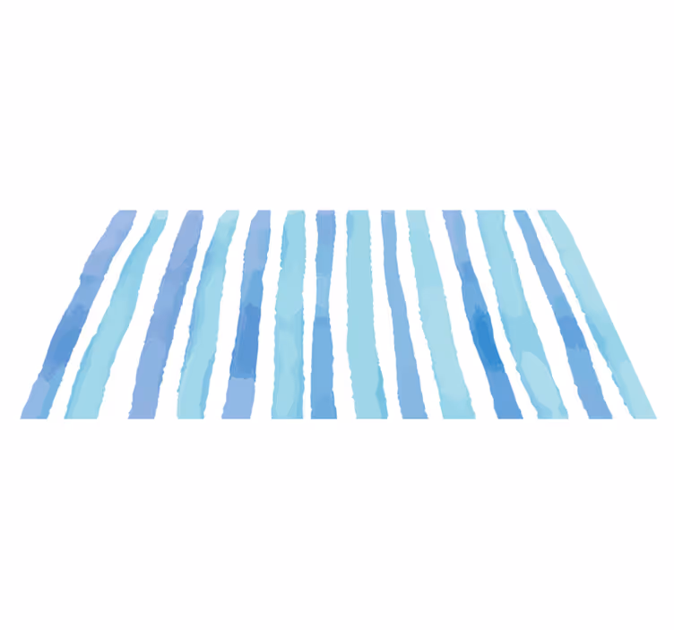 Tapete listrado em tons de azul - TenStickers