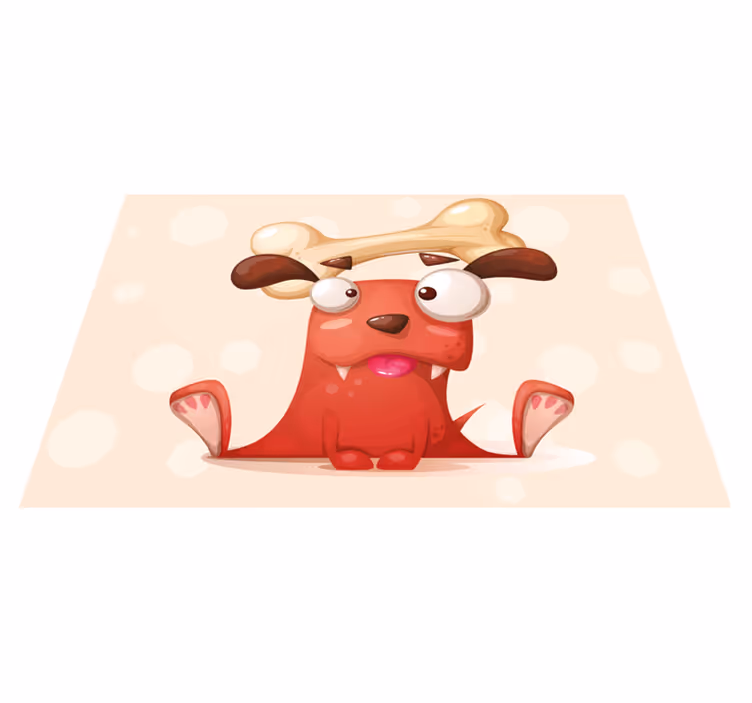 Tapete vinílico para bebés cachorrinho alegre - TenStickers