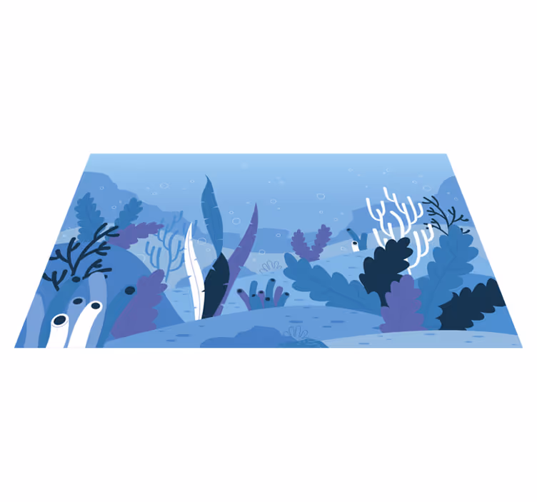Tapete vinílico natureza paisagem subaquática - TenStickers