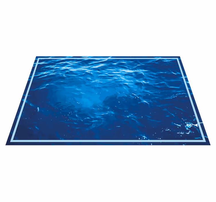 Oceano profundo subaquático tapete de vinil - TenStickers