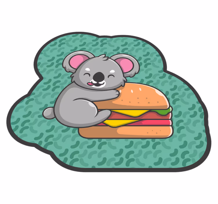 Tapete vinílico para bebés lanche fofo de coala - TenStickers