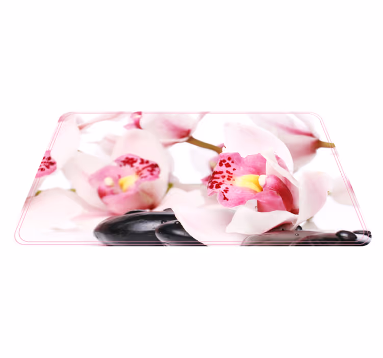 Tapete vinílico flores e plantas design elegante de orquídea - TenStickers