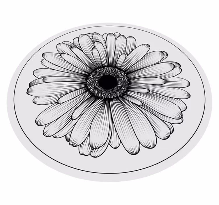 Tapete vinílico flores e plantas ilustração floral detalhada - TenStickers