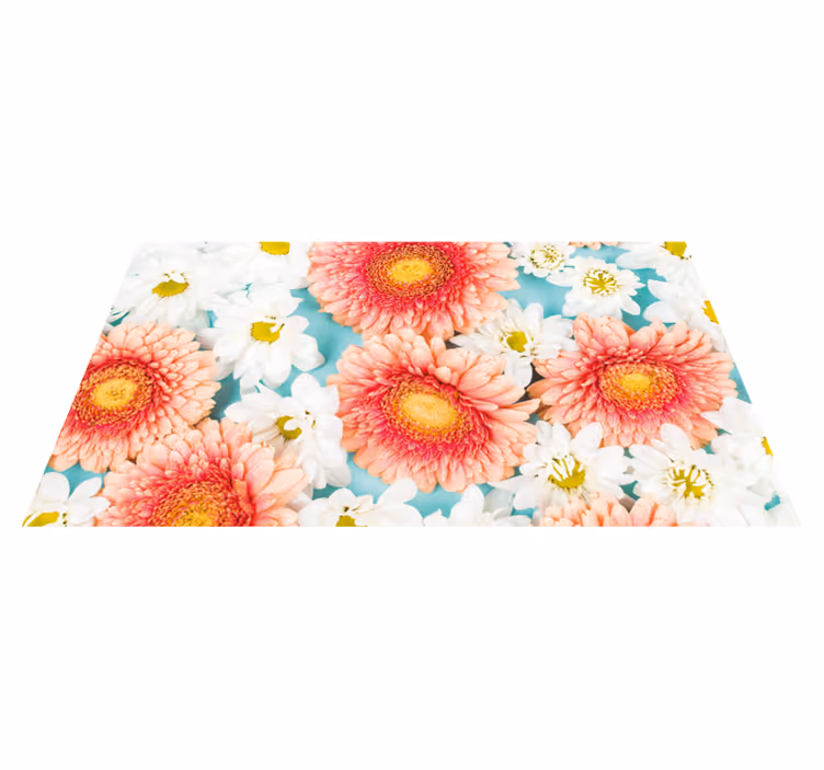 Tapete vinílico flores e plantas flor vibrante - TenStickers