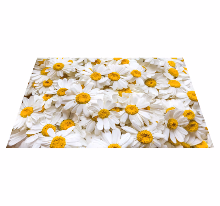 Margarida flores imagem tapete floral - TenStickers