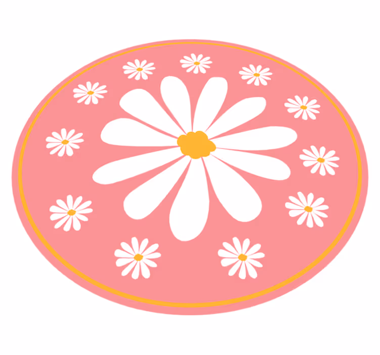 Tapete vinílico flores e plantas arranjo de flores rosa - TenStickers