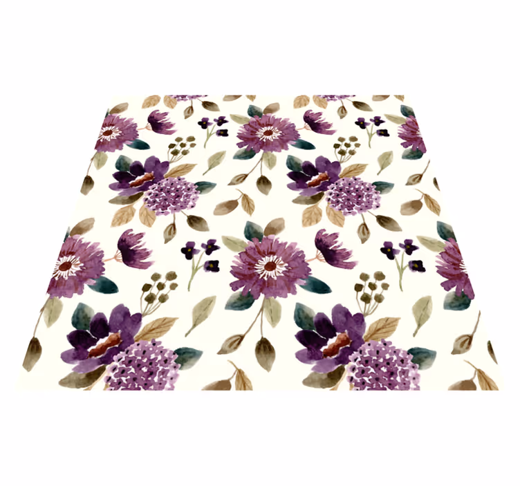 Tapete vinílico flores e plantas alegria florescente - TenStickers
