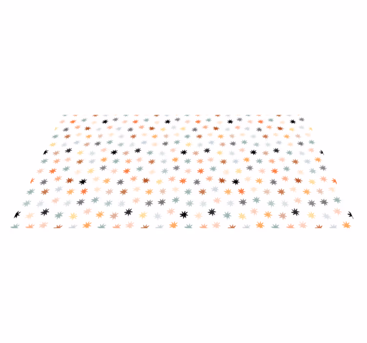 Tapete vinílico estrelas padrão colorido de estrelas - TenStickers