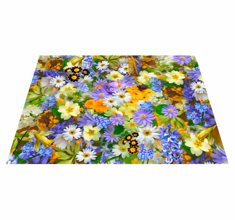 Tapete vinílico flores e plantas conceito de flor viva - TenStickers