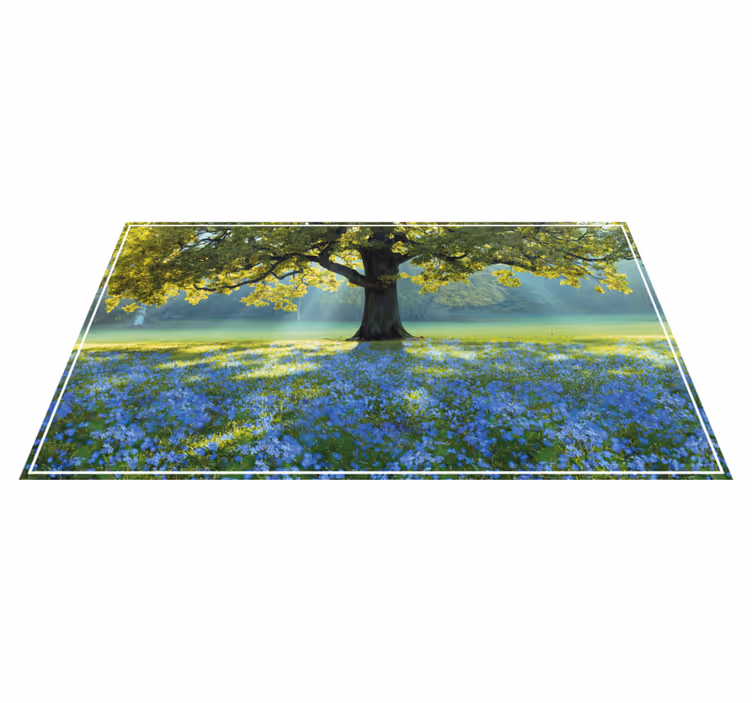 Tapete vinílico natureza cena de árvore florescendo - TenStickers