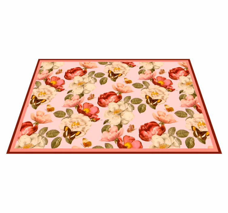 Tapete vinílico flores e plantas arranjo floral florido - TenStickers